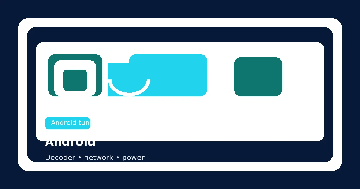 Android streaming performance guide focused on device storage, decoding, networking, and thermal stability