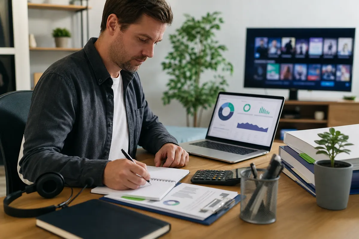 Small-business operator planning lawful streaming resale costs, documentation, support, and customer operations